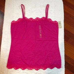 Ann Taylor Fuchsia Tank Top